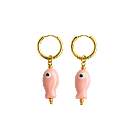 Ceramic Fish Earrings